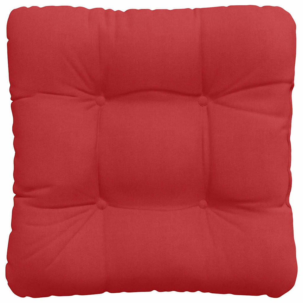 Jastučići za sjedenje 4 pcs Crvena 45 x 45 x 12 cm tkanina