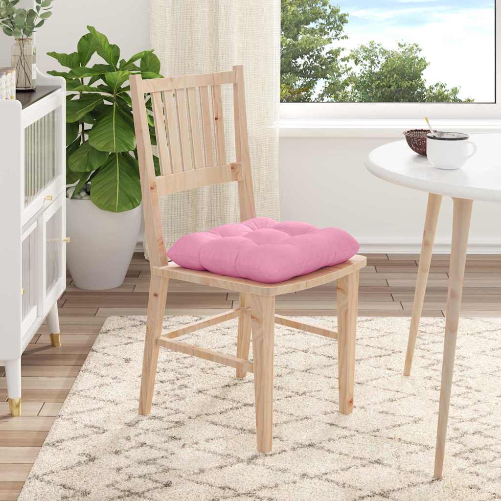 Jastučići za sjedenje 4 pcs Ružičasta 45 x 45 x 12 cm tkanina