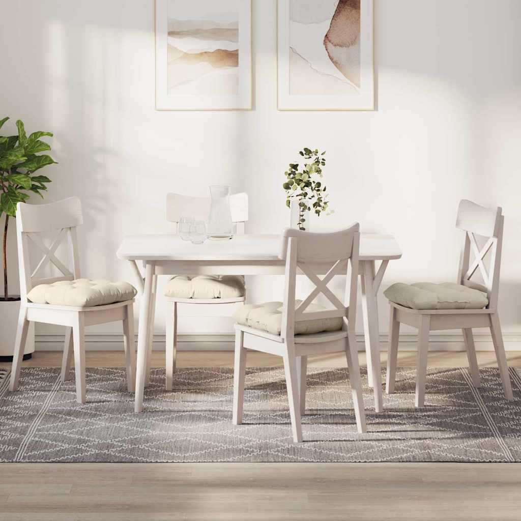 Jastučići za sjedenje 4 pcs Krema 45 x 45 cm Kordura tekstil
