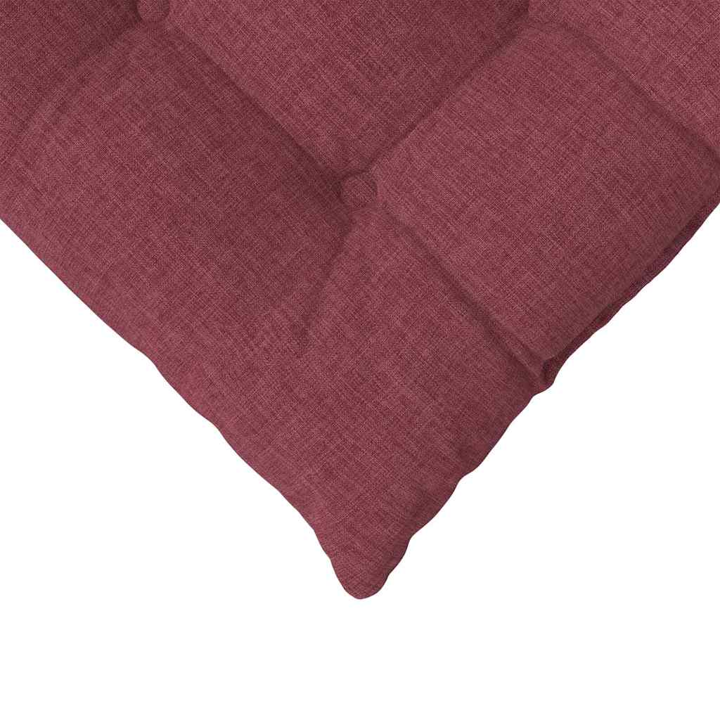 Jastučići za sjedenje 4 pcs Vinska crvena 40 x 40 x 6 cm