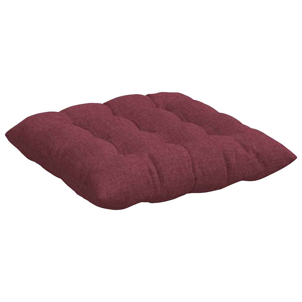 Jastučići za sjedenje 4 pcs Vinska crvena 40 x 40 x 6 cm