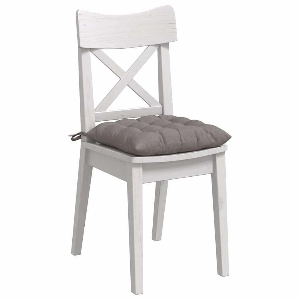 Jastučići za sjedenje 4 pcs Sivo-smeđa 40 x 40 x 6 cm tkanina