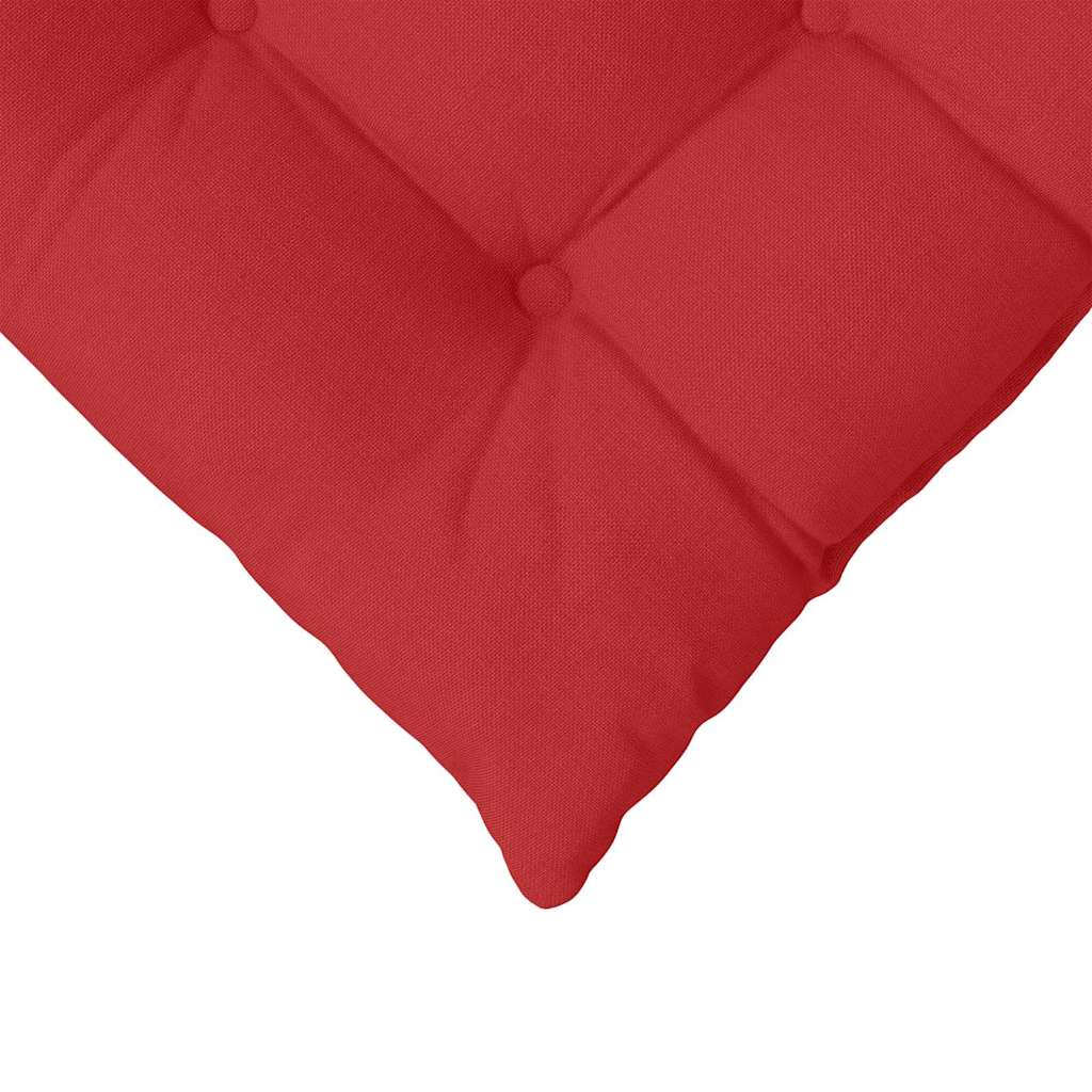 Jastučići za sjedenje 4 pcs Crvena 40 x 40 x 6 cm tkanina