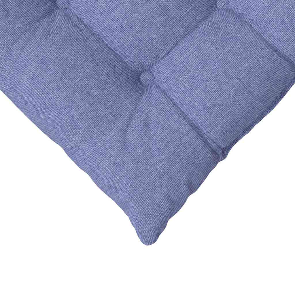 Jastučići za sjedenje 4 pcs Traper plava 40 x 40 x 6 cm tkanina