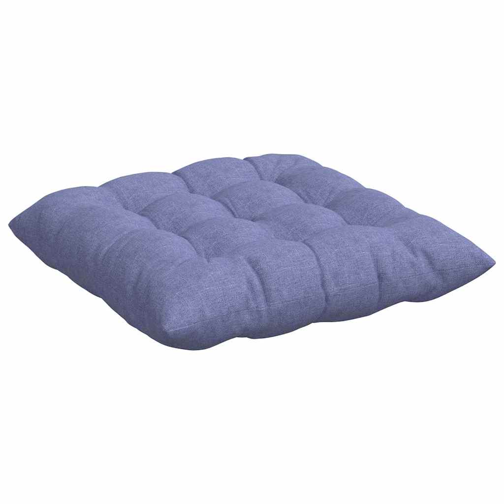 Jastučići za sjedenje 4 pcs Traper plava 40 x 40 x 6 cm tkanina