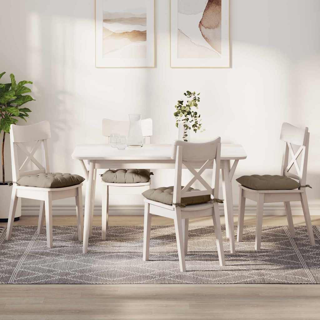 Jastučići za sjedenje 4 pcs Sivo-smeđa 40 x 40 x 6 cm