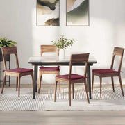 Jastučići za sjedenje 4 pcs Vinska crvena 40 x 40 x 3 cm