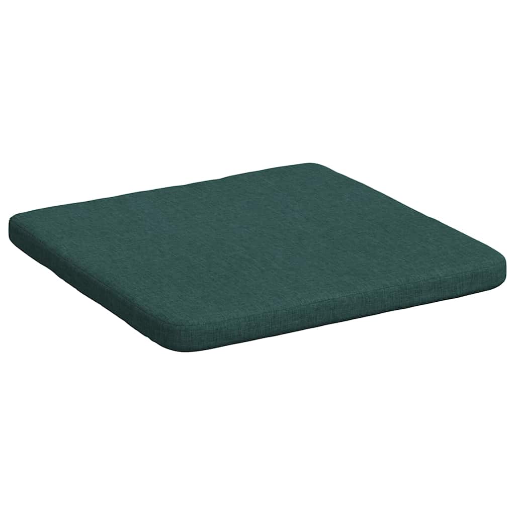 Jastučići za sjedenje 4 pcs Tamnozelena 40 x 40 x 3 cm tkanina