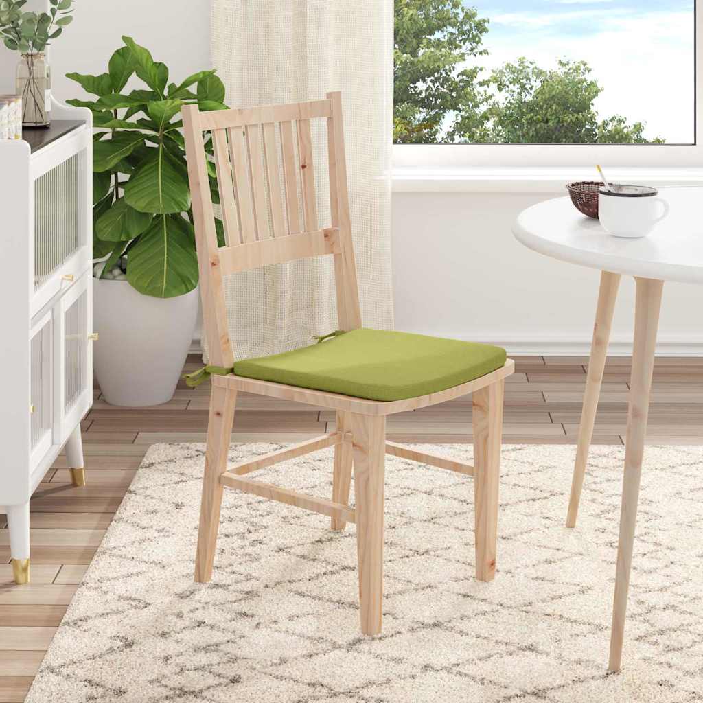 Jastučići za sjedenje 4 pcs Svijetlo zelena 40 x 40 x 3 cm