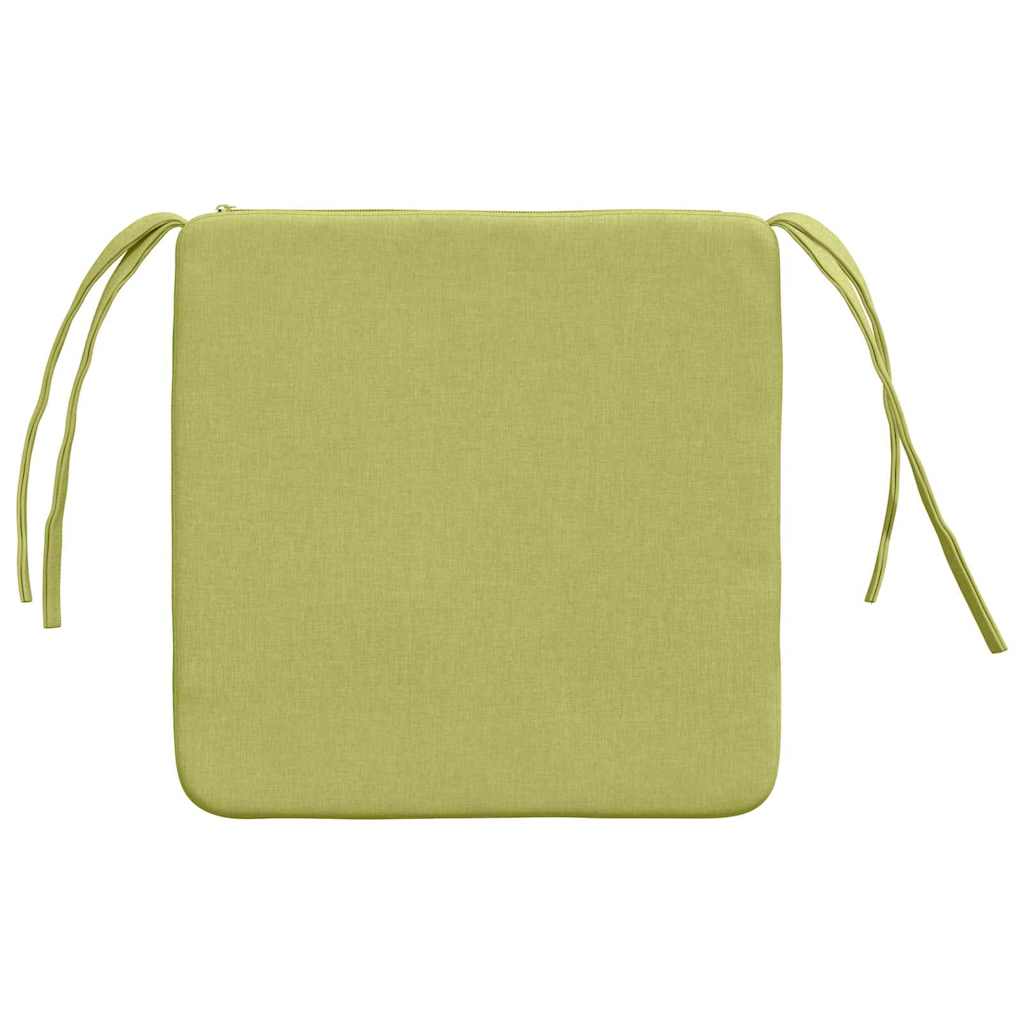 Jastučići za sjedenje 4 pcs Svijetlo zelena 40 x 40 x 3 cm