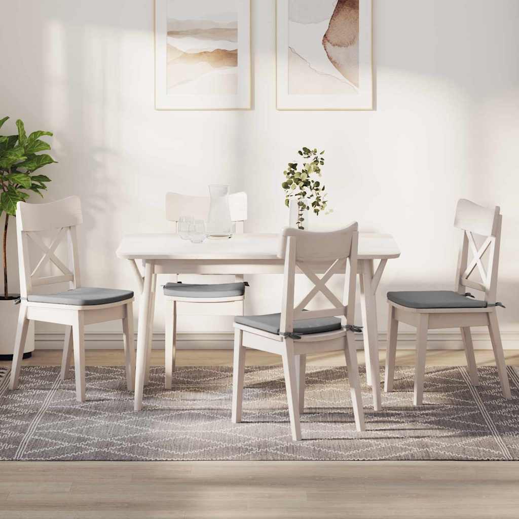 Jastučići za sjedenje 4 pcs Oblačnosiva 40 x 40 x 3 cm tkanina