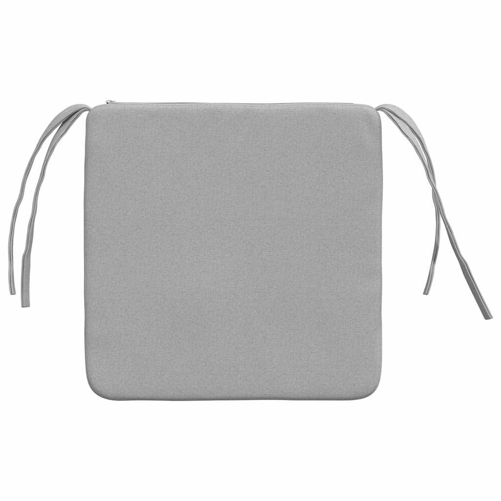Jastučići za sjedenje 4 pcs Oblačnosiva 40 x 40 x 3 cm tkanina