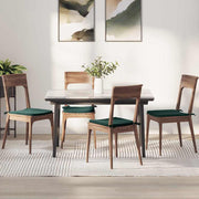 Jastučići za sjedenje 4 pcs Tamnozelena 40 x 40 x 3 cm Baršun