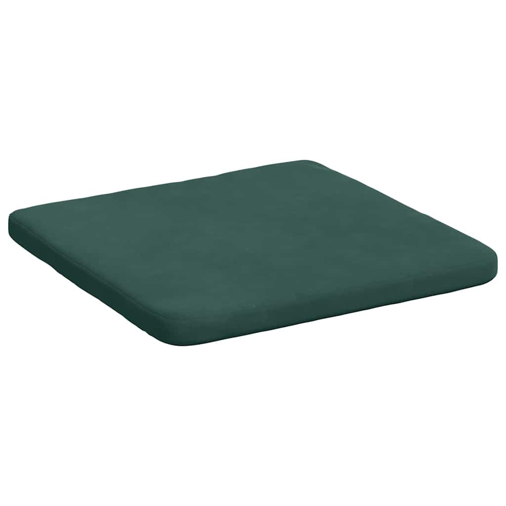 Jastučići za sjedenje 4 pcs Tamnozelena 40 x 40 x 3 cm Baršun