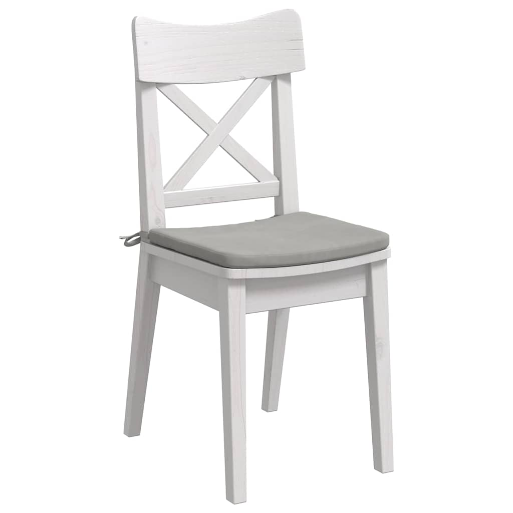 Jastučići za sjedenje 4 pcs Svijetlo siva 40 x 40 x 3 cm