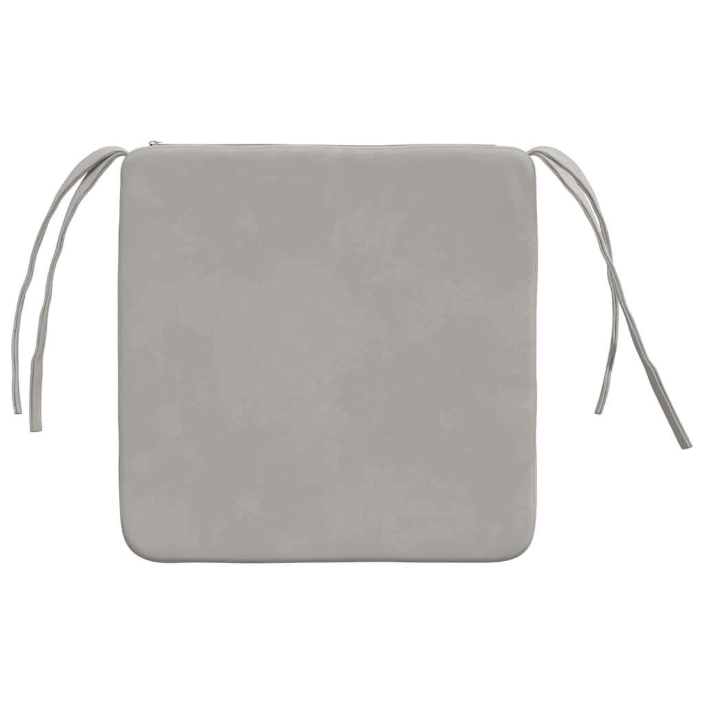 Jastučići za sjedenje 4 pcs Svijetlo siva 40 x 40 x 3 cm