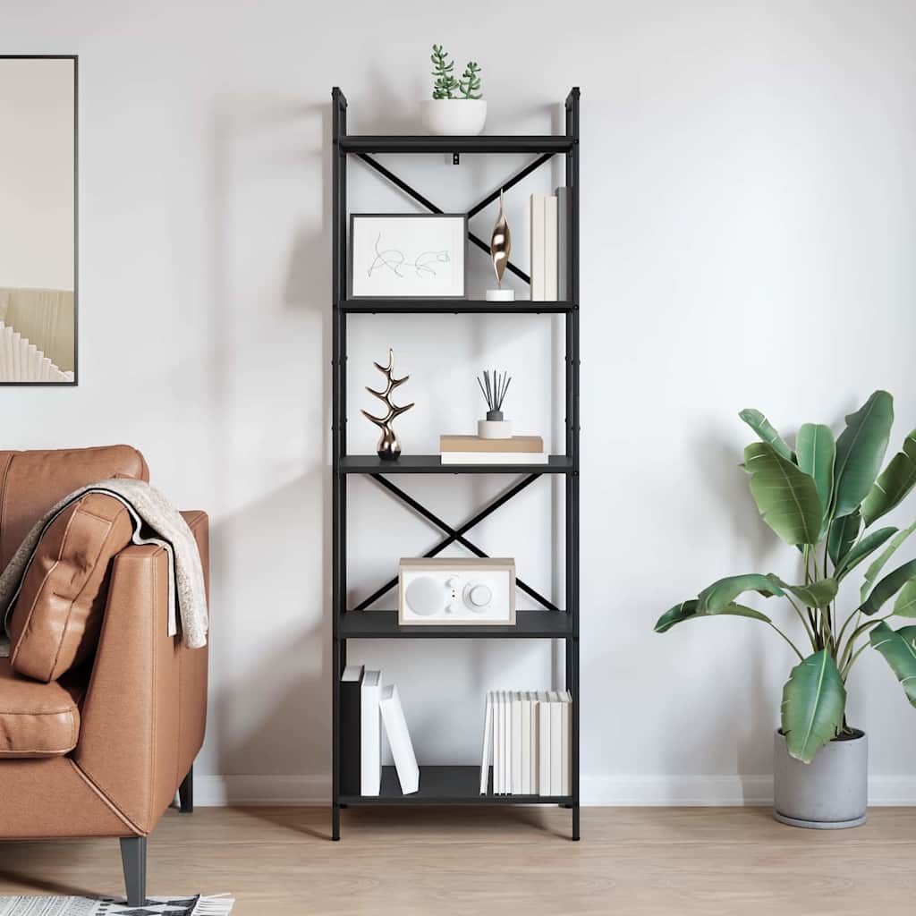 Polica Crni hrast 56 x 34 x 171 cm Konstruirano drvo