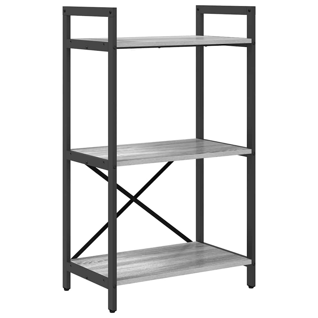 Polica Siva Sonoma 56 x 34 x 96 cm Konstruirano drvo