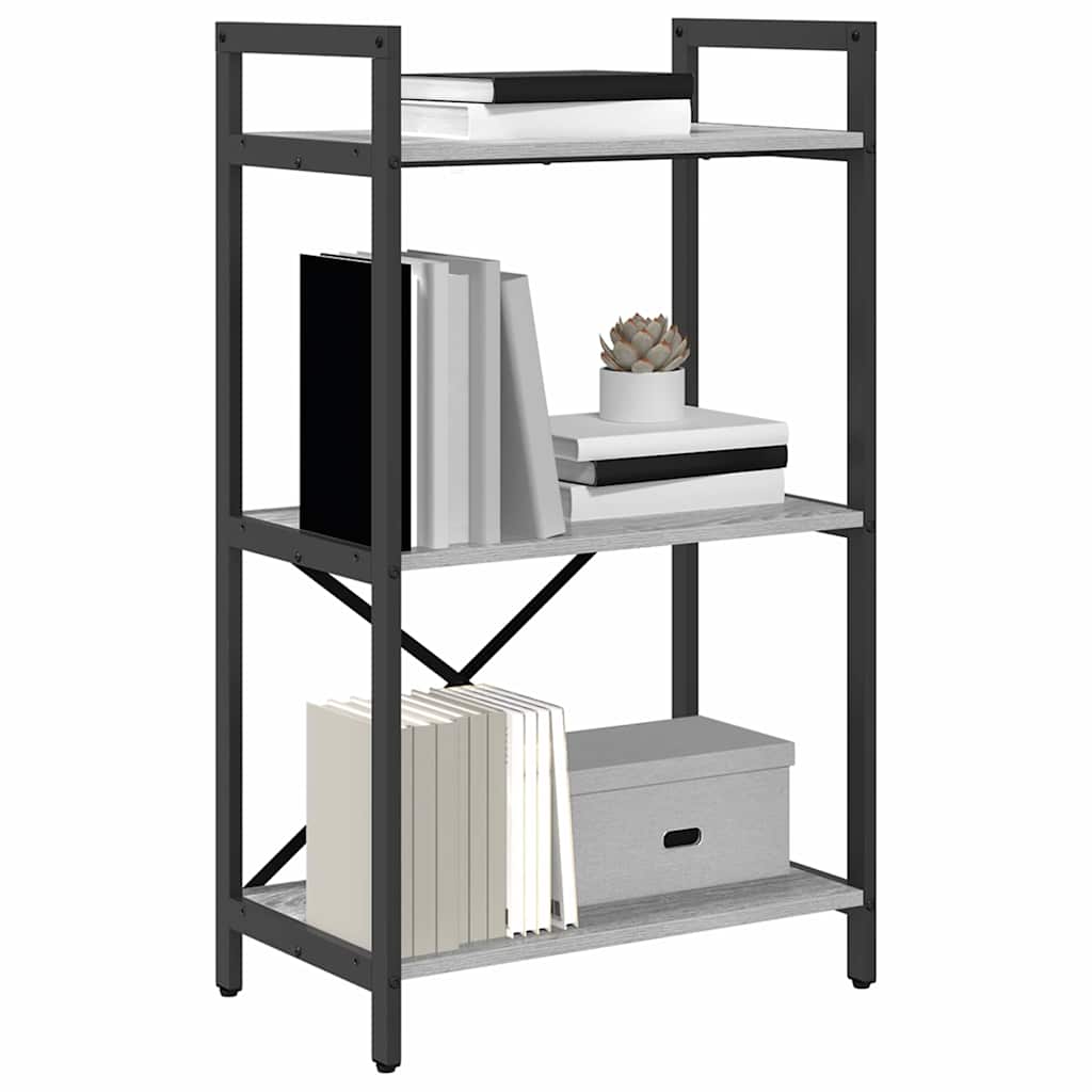 Polica Siva Sonoma 56 x 34 x 96 cm Konstruirano drvo