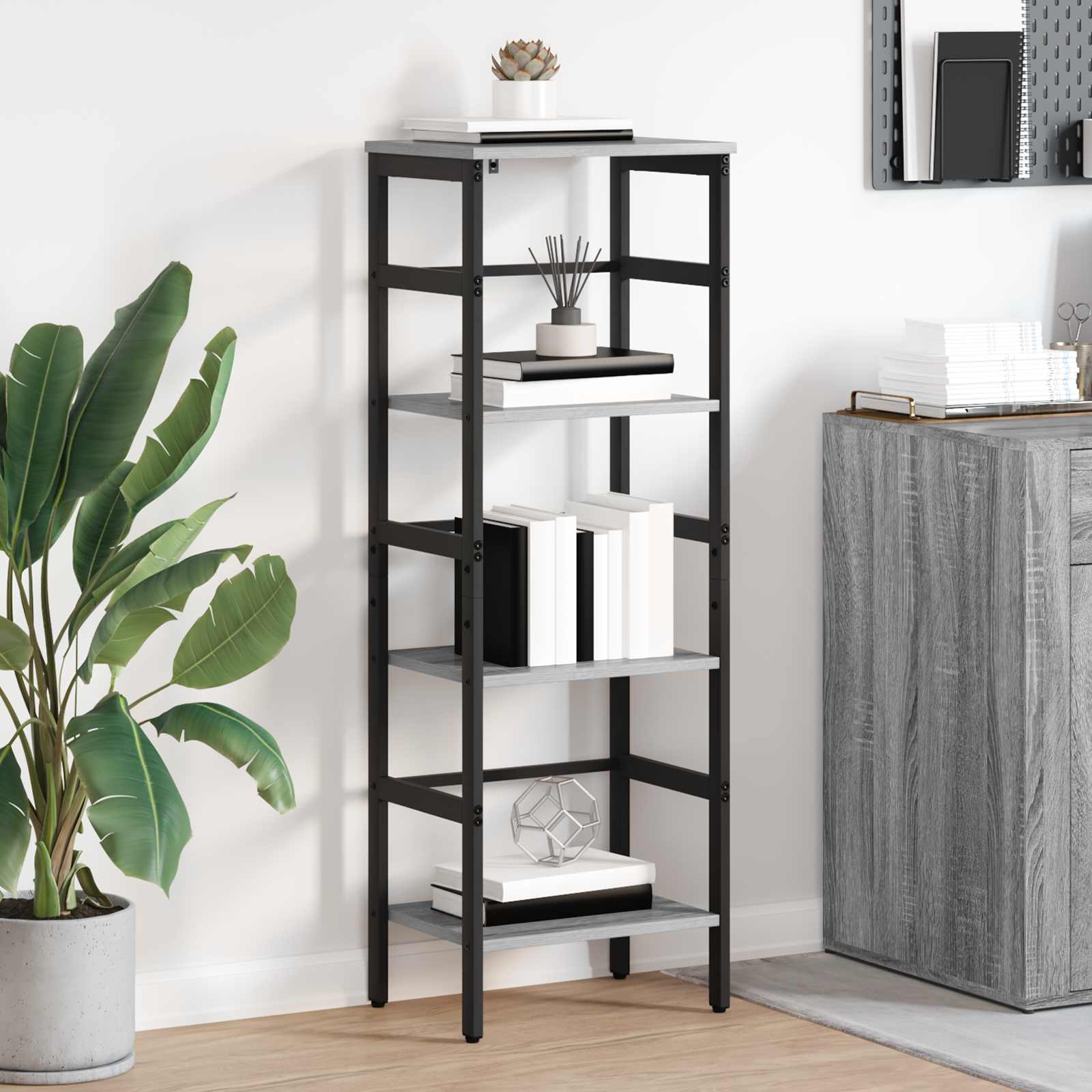 Polica Siva Sonoma 40 x 29,5 x 115 cm Konstruirano drvo