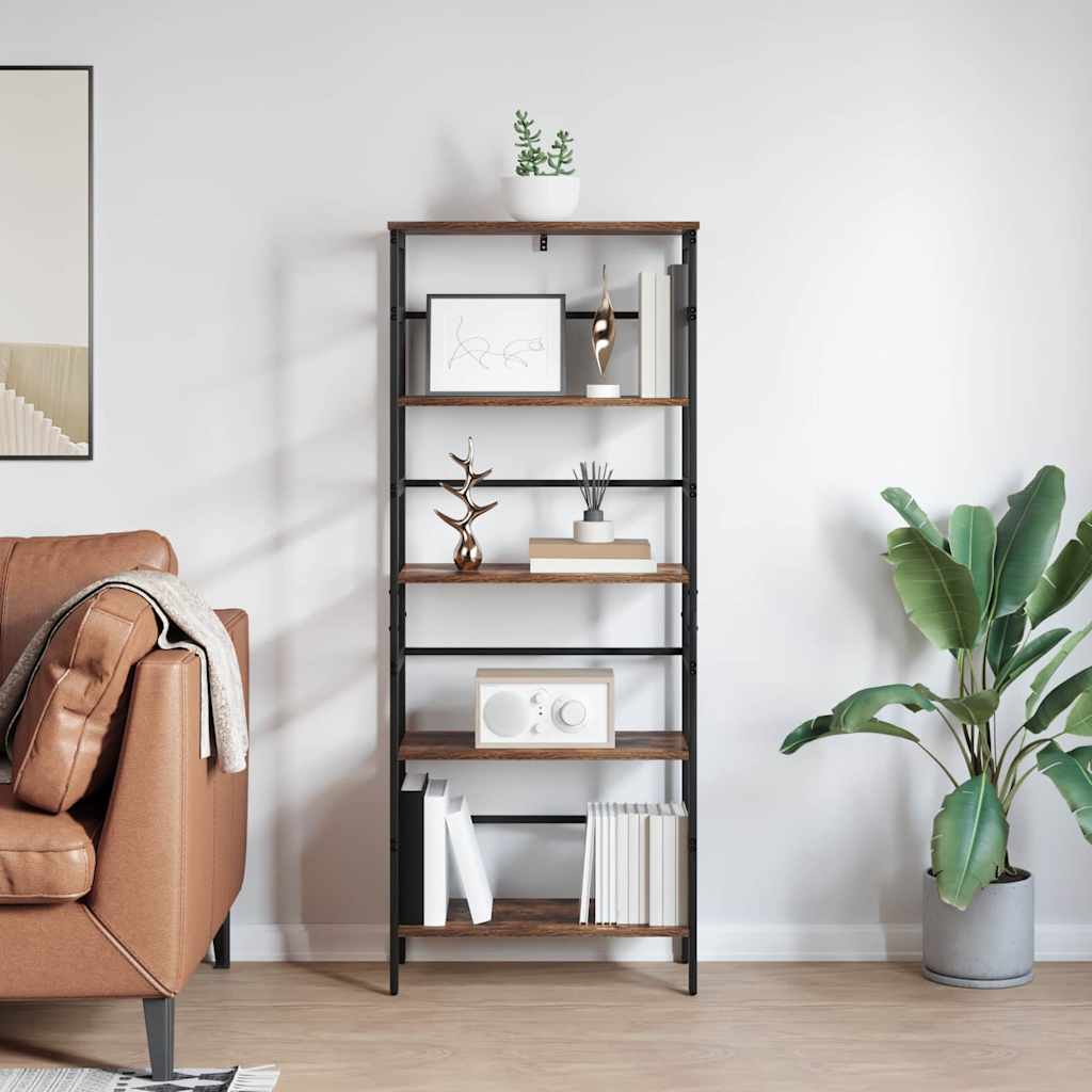 Polica Dimljeni hrast 60 x 29,5 x 149 cm Konstruirano drvo