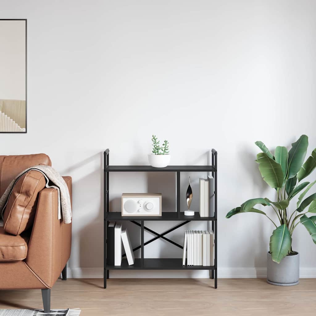 Polica Crni hrast 75 x 30 x 91 cm Konstruirano drvo