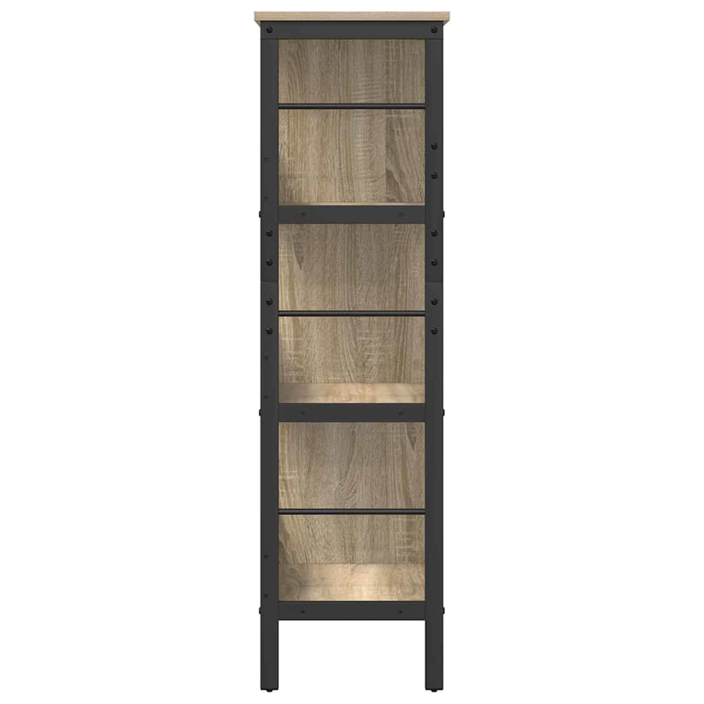 Polica Sonoma hrast 82 x 32 x 112 cm Konstruirano drvo