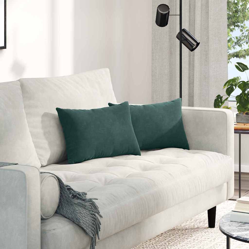 Jastučići za sofu 2 pcs Tamnozelena 50 x 30 cm Kordura tekstil