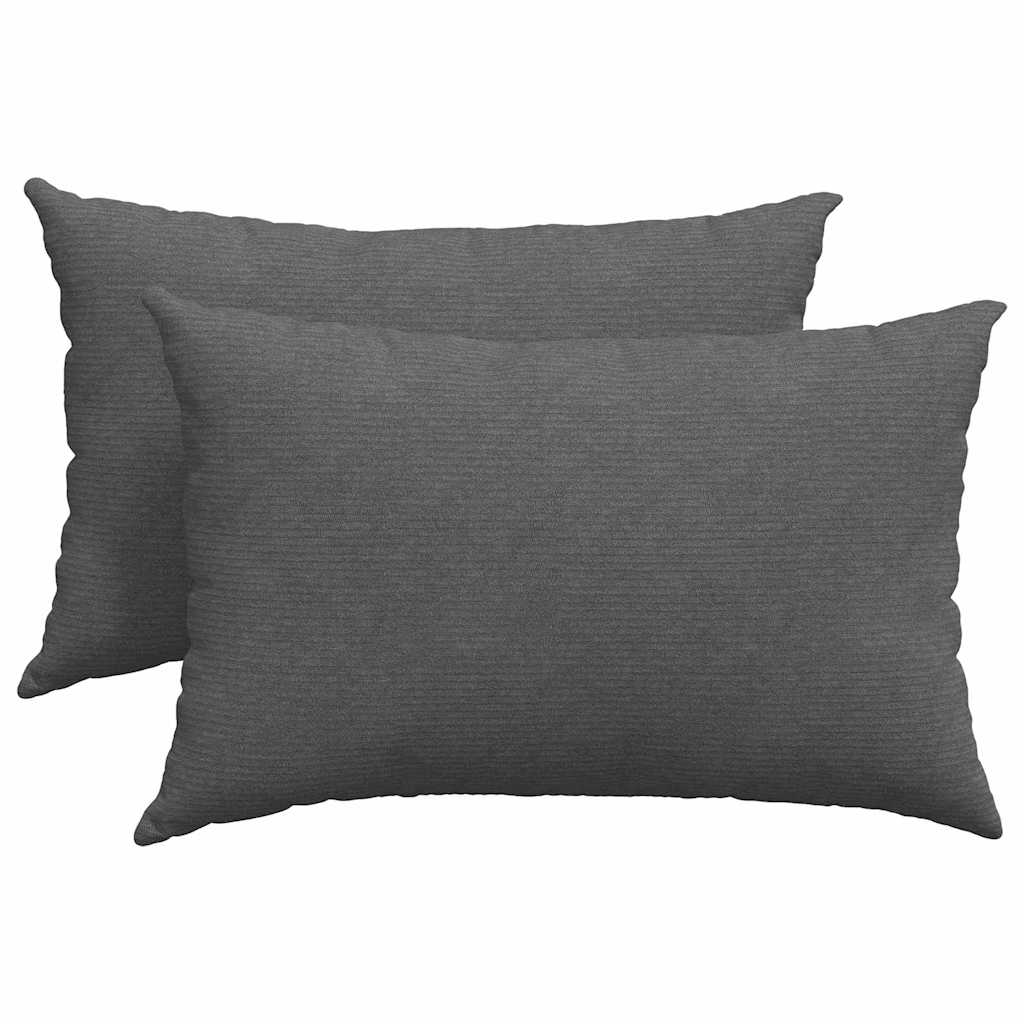 Jastučići za sofu 2 pcs Tamno siva 60 x 40 cm Kordura tekstil