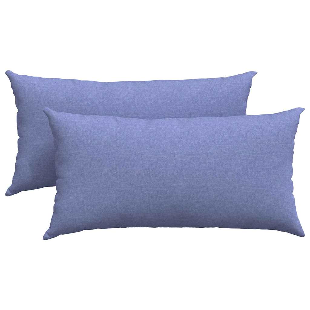 Jastučići za sofu 2 pcs Traper plava 80 x 40 cm tkanina