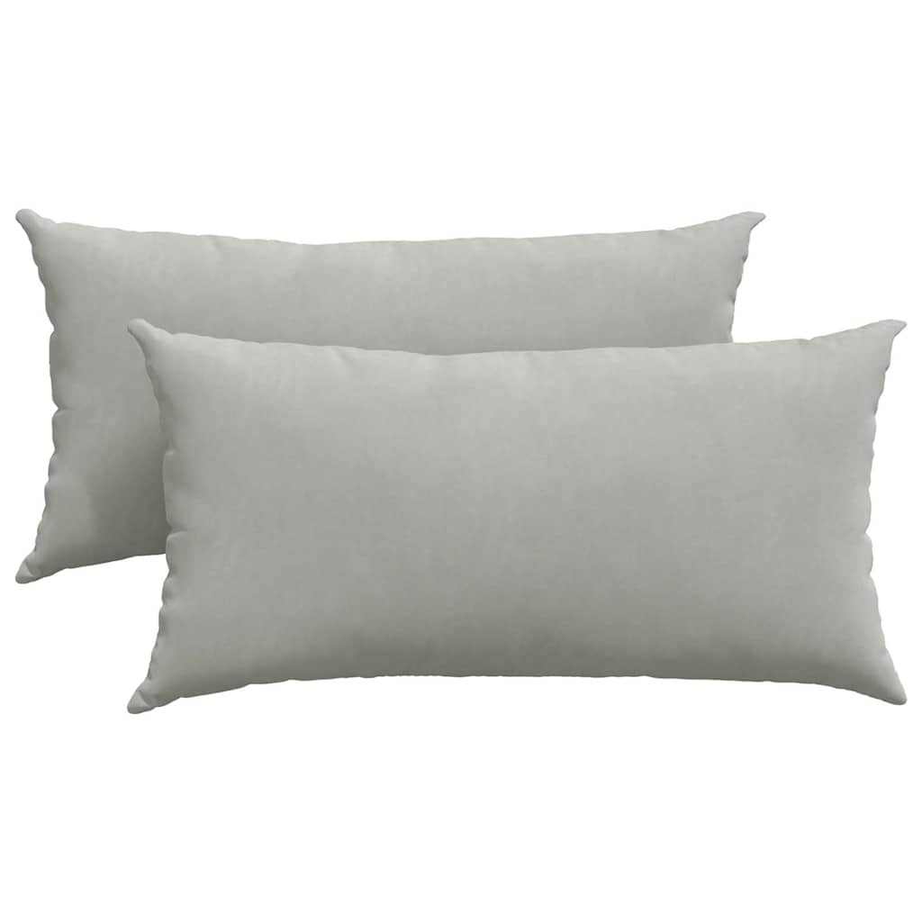Jastučići za sofu 2 pcs Svijetlo siva 80 x 40 cm tkanina
