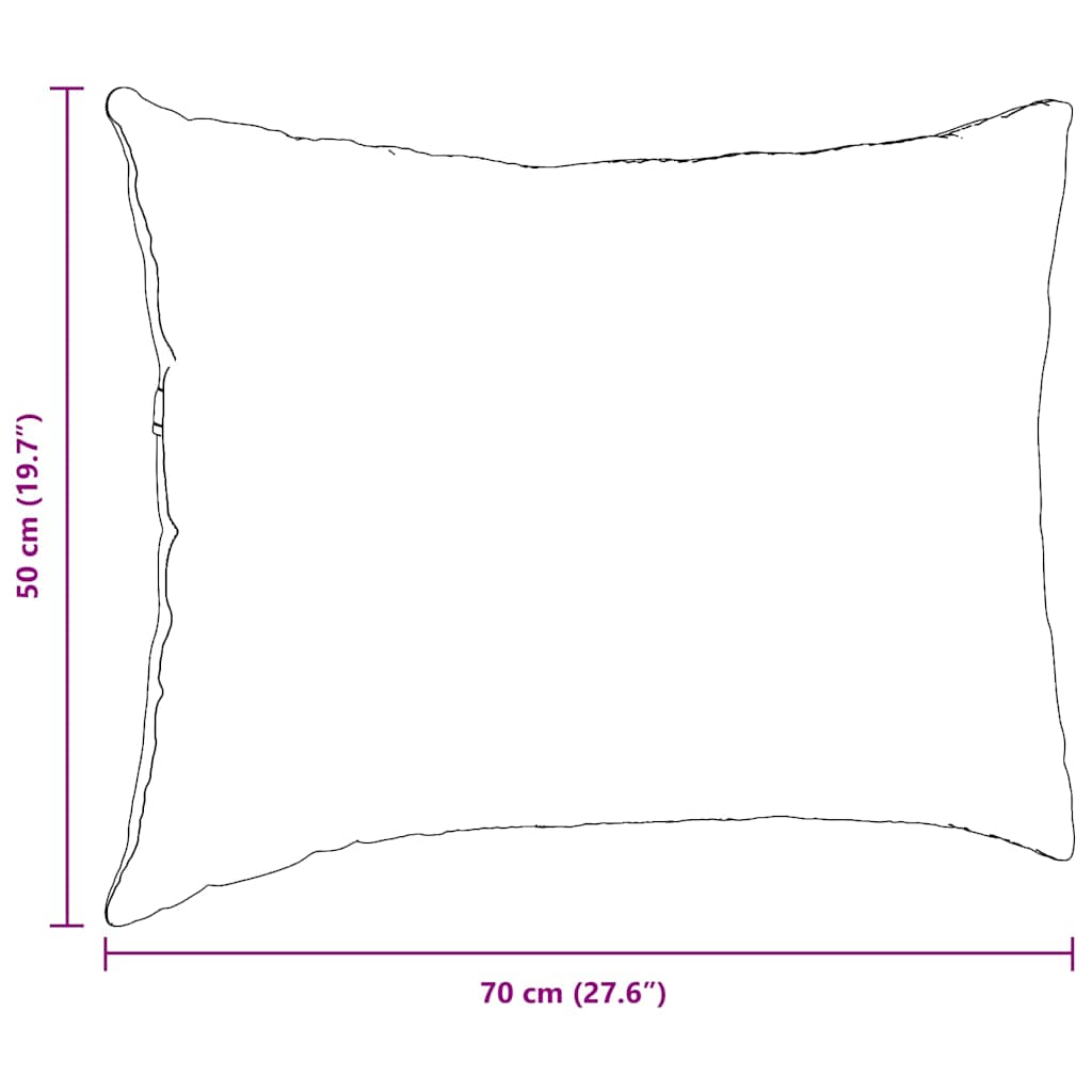 Jastučići za sofu 2 pcs Svijetlo siva 70 x 50 cm
