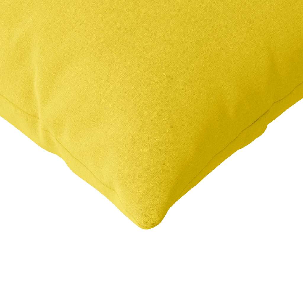 Jastučići za sofu 2 pcs Svijetlo žuta 120 x 40 cm tkanina