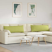 Jastučići za sofu 2 pcs Svijetlo zelena 120 x 40 cm tkanina