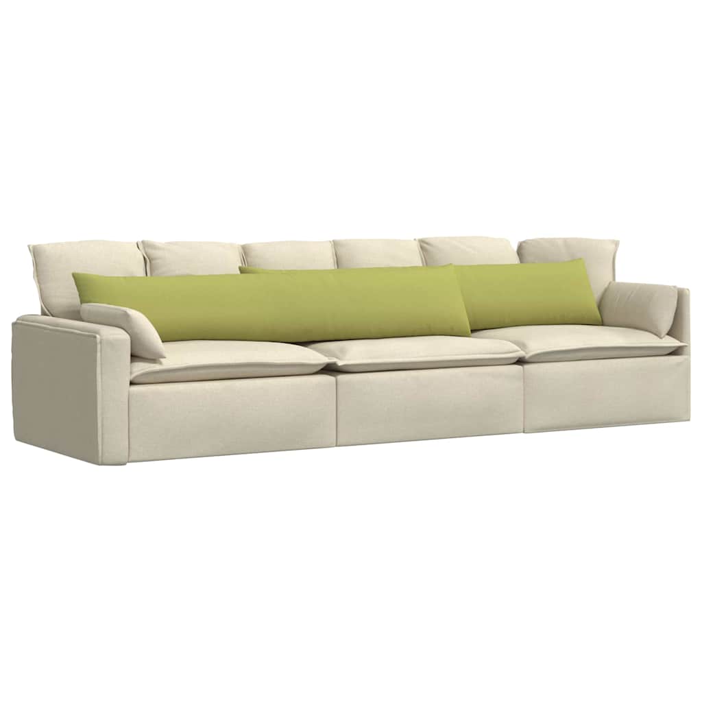 Jastučići za sofu 2 pcs Svijetlo zelena 200 x 40 cm tkanina