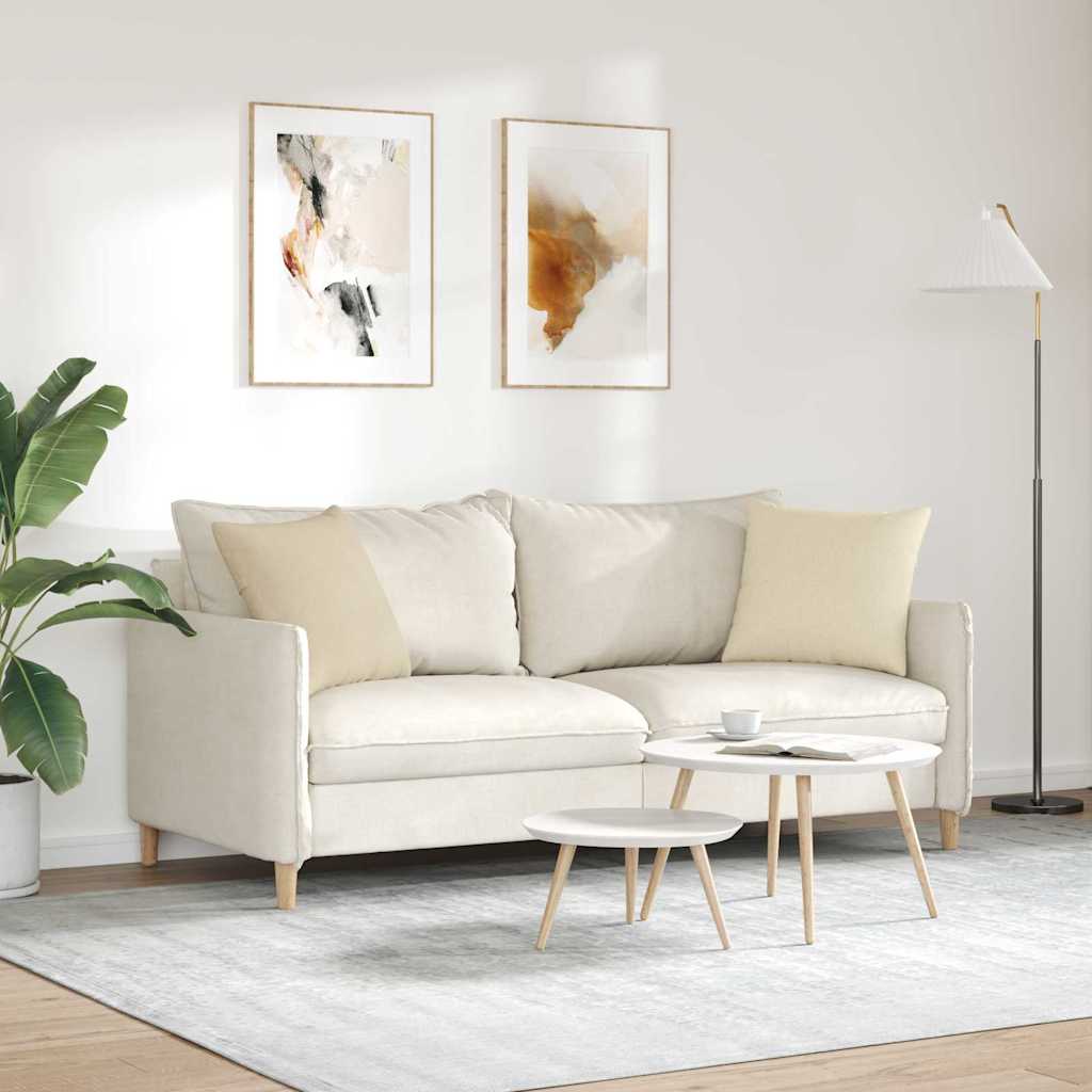 Jastučići za sofu 2 pcs Krema 45 x 45 cm tkanina
