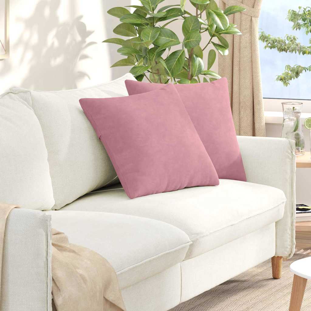 Jastučići za sofu 2 pcs Ružičasta 50 x 50 cm Kordura tekstil