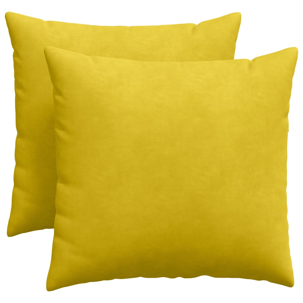 Jastučići za sofu 2 pcs Žuta 50 x 50 cm Kordura tekstil
