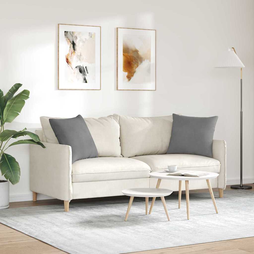 Jastučići za sofu 2 pcs Tamno siva 50 x 50 cm tkanina