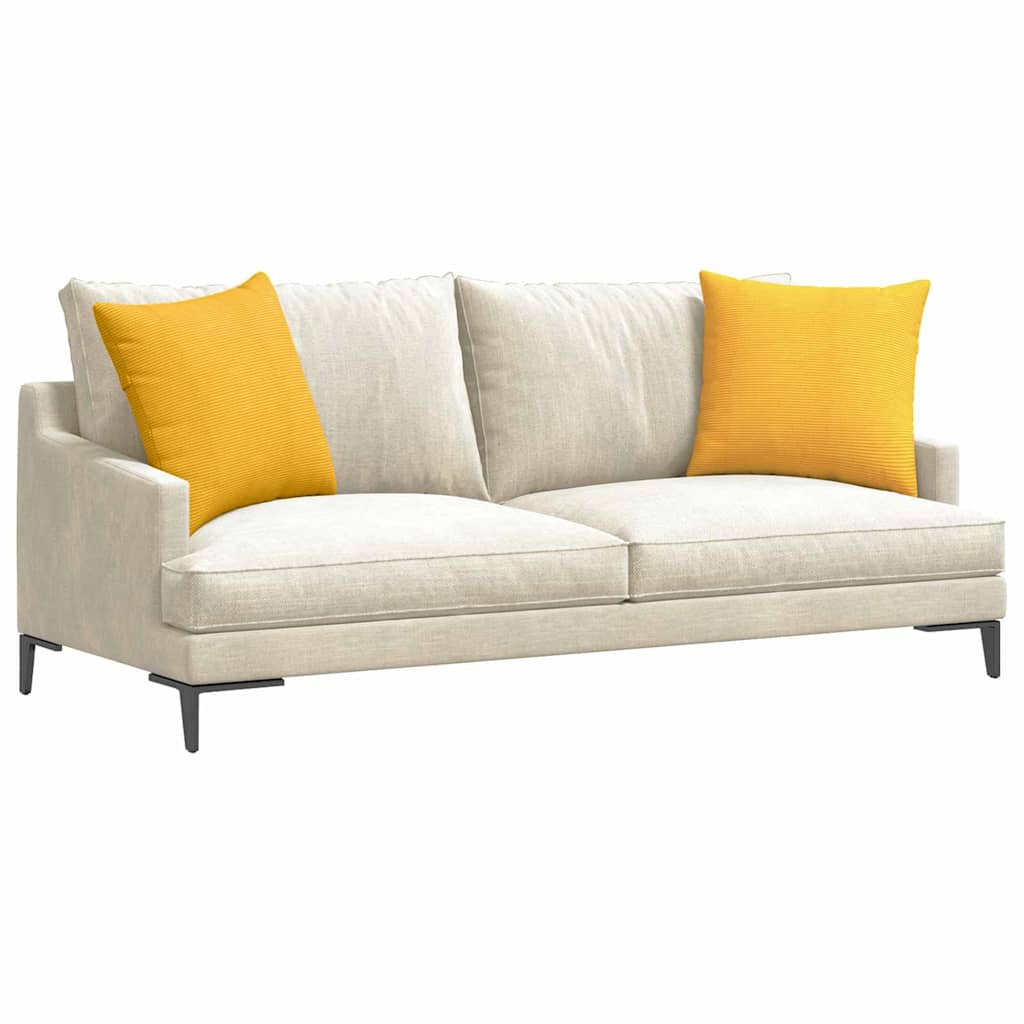 Jastučići za sofu 2 pcs Svijetlo žuta 50 x 50 cm