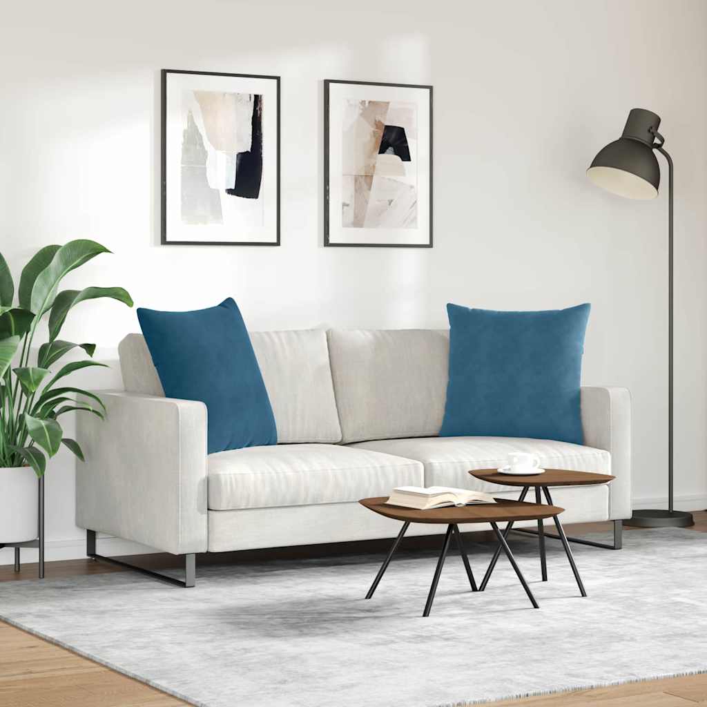 Jastučići za sofu 2 pcs Plava 60 x 60 cm Kordura tekstil