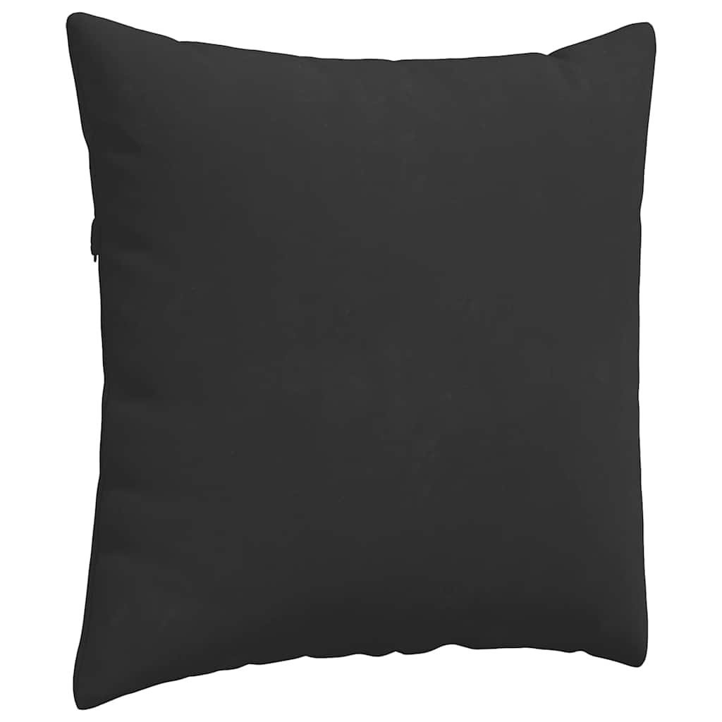 Jastučići za sofu 2 pcs Crna 60 x 60 cm tkanina