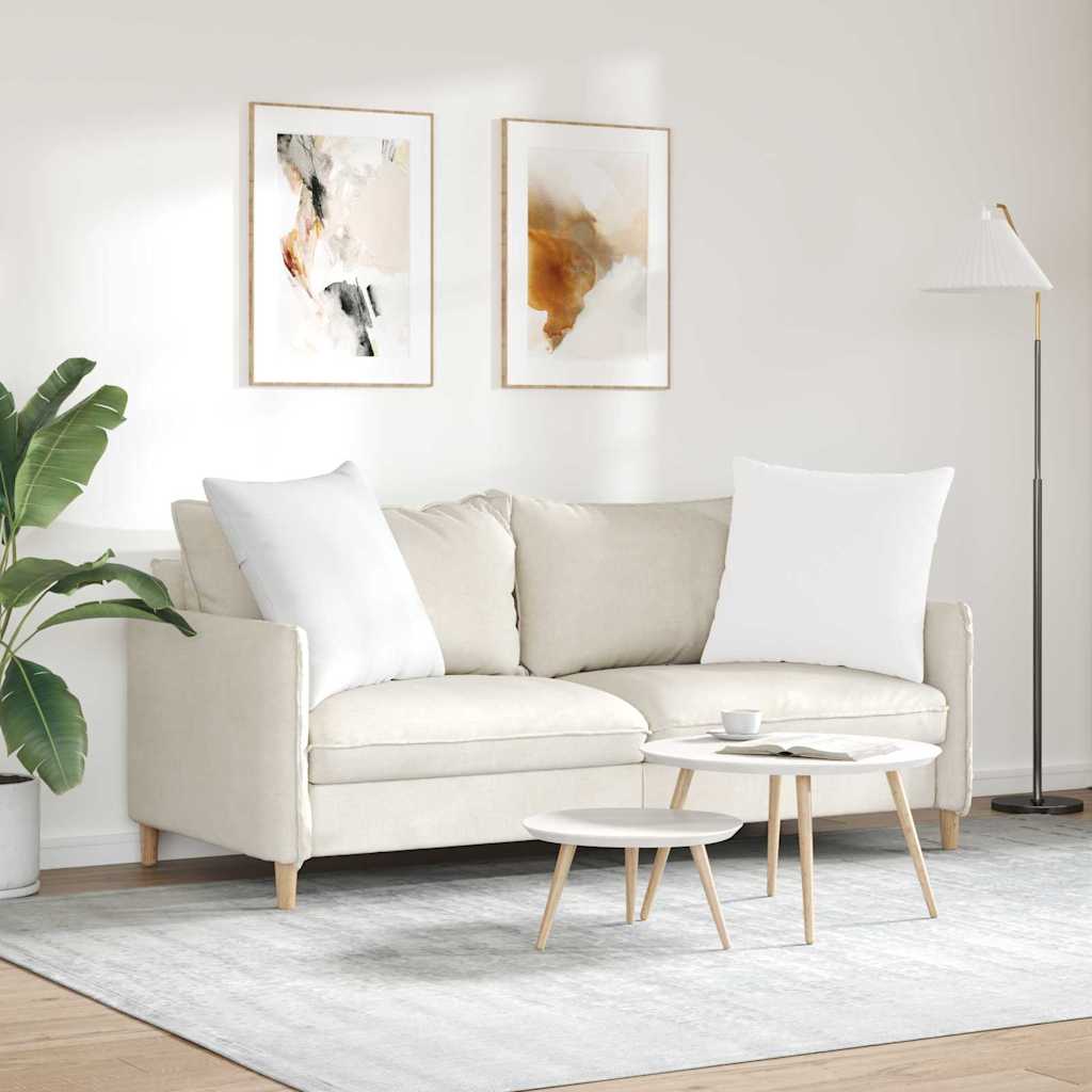 Jastučići za sofu 2 pcs Bijelo 80 x 80 cm tkanina