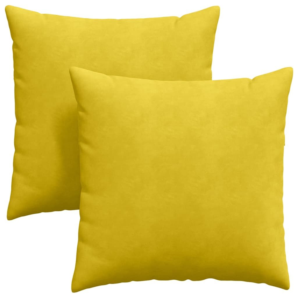 Jastučići za sofu 2 pcs Žuta 80 x 80 cm Kordura tekstil