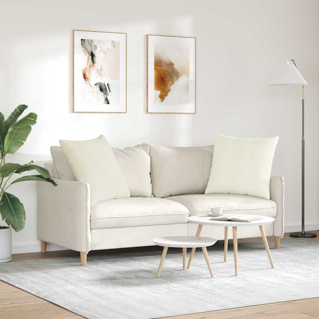 Jastučići za sofu 2 pcs Krema 80 x 80 cm Kordura tekstil