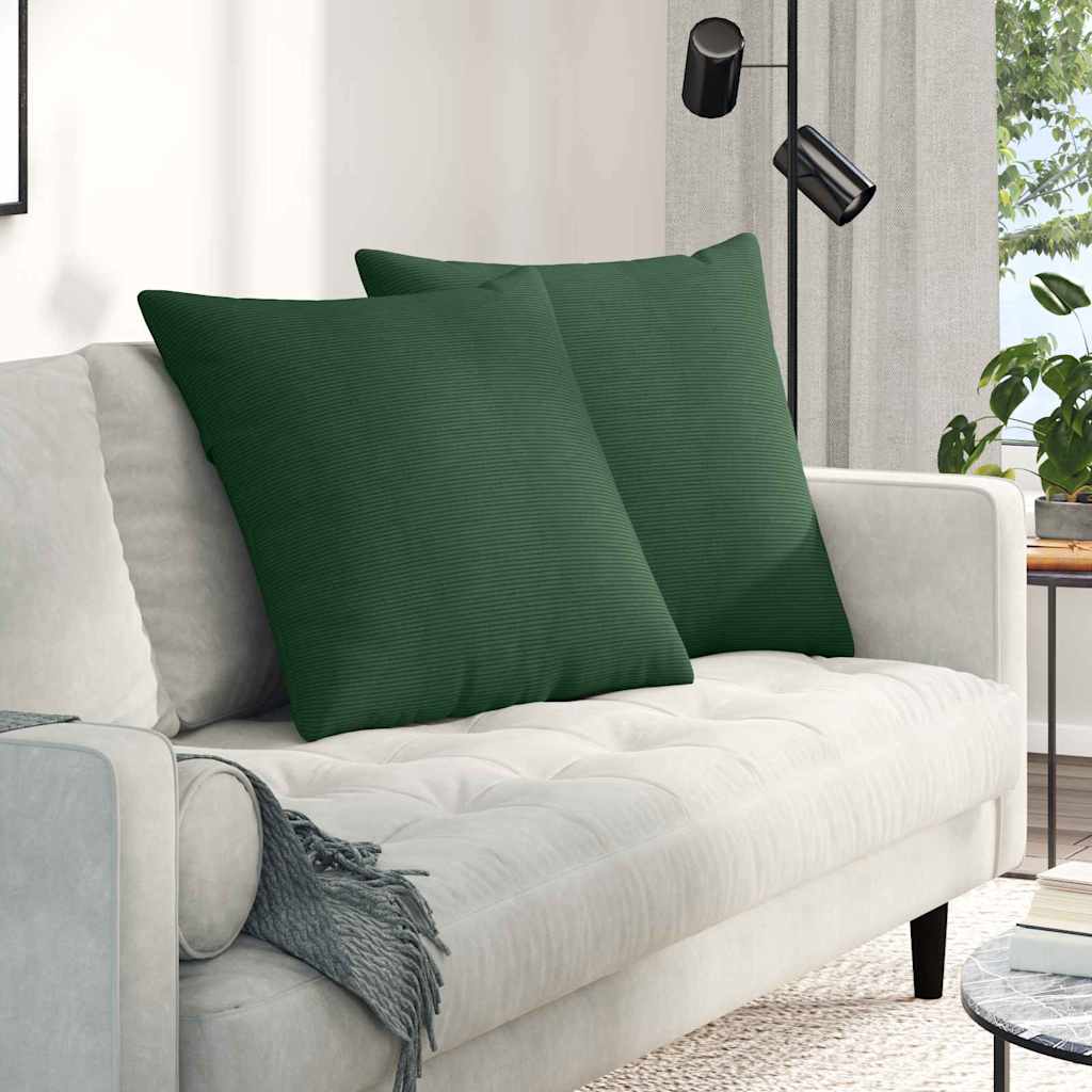 Jastučići za sofu 2 pcs Tamnozelena 80 x 80 cm Kordura tekstil