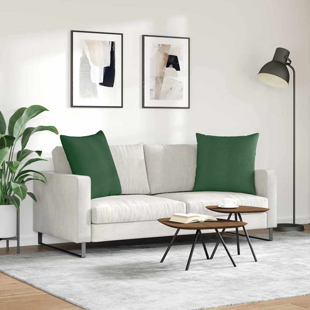 Jastučići za sofu 2 pcs Tamnozelena 80 x 80 cm Kordura tekstil