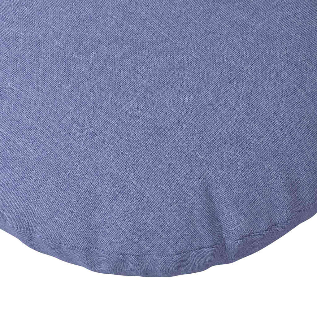 Jastučići za sjedenje 2 pcs Traper plava Ø30 x 13 cm tkanina