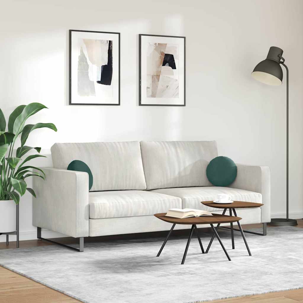 Jastučići za sjedenje 2 pcs Tamnozelena Ø30 x 13 cm Baršun