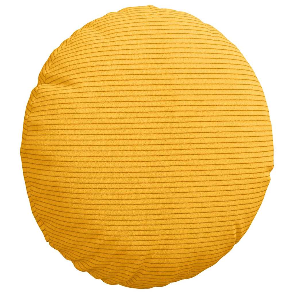 Jastučići za sjedenje 2 pcs Svijetlo žuta Ø30 x 13 cm
